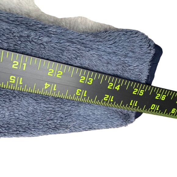 The North Face Womens Half-Zip Pullover Jacket Small Fuzzy Fleece Blue & Gray - Picture 6 of 13